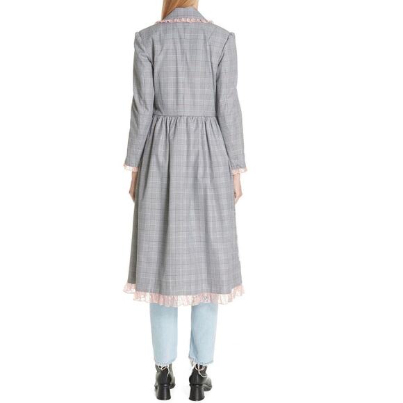 New With Tags ❤️Sandy Liang Plaid Print Coat❤️ - Picture 3 of 3